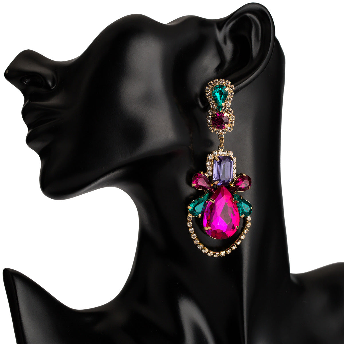 Women's Dignified Water Drop Acrylic Fashion Retro Earrings