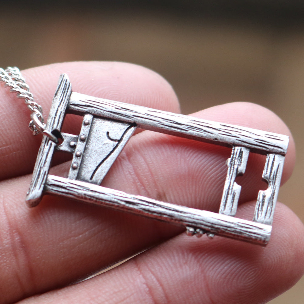 Guillotine Switch Blade Gothic Rock Beheaded Axe Necklaces