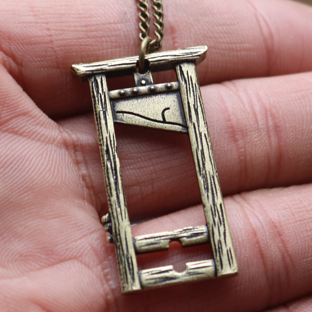 Guillotine Switch Blade Gothic Rock Beheaded Axe Necklaces