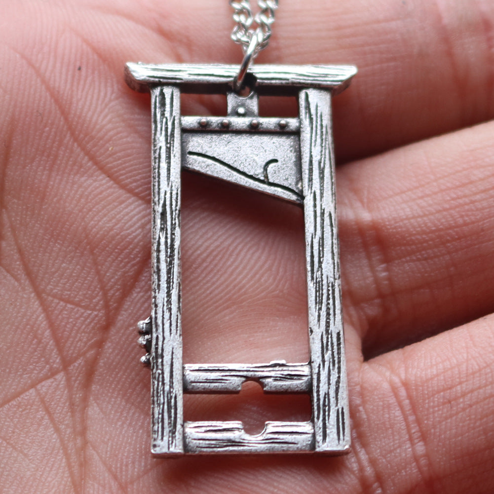 Guillotine Switch Blade Gothic Rock Beheaded Axe Necklaces