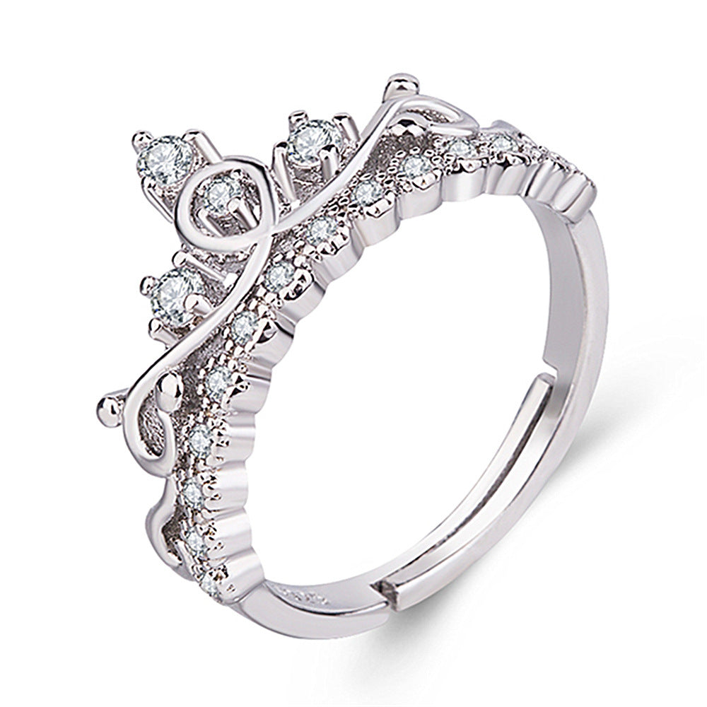 Women's Version Simple Opening Fashion Sier Ring