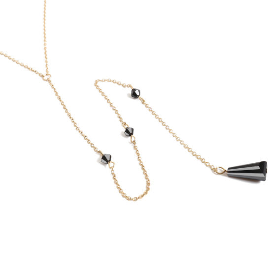 Drop-shaped Back Chain Female Personalized Long Necklace