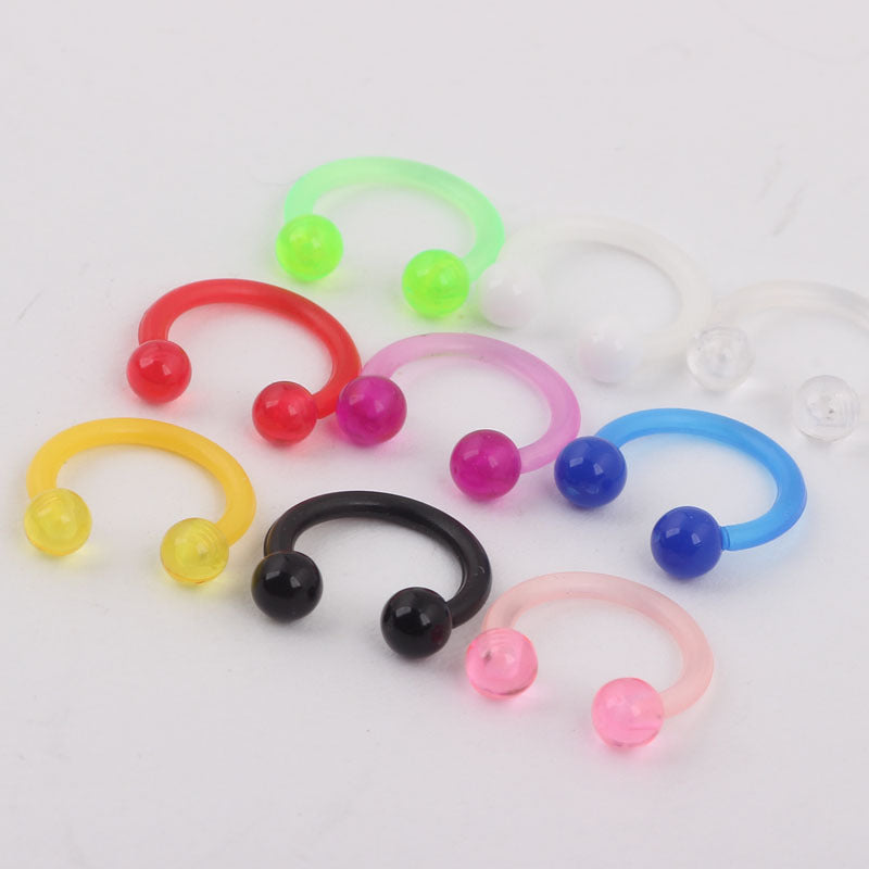 Fashion Nose Acrylic Fake Type Piercing Earrings