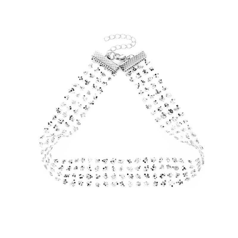 Women's Wild Personalized Cold Style Rhinestone Sequined Necklace