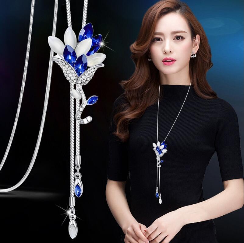 Women's Classic Sweater Chain Long Clothes Accessories Necklaces