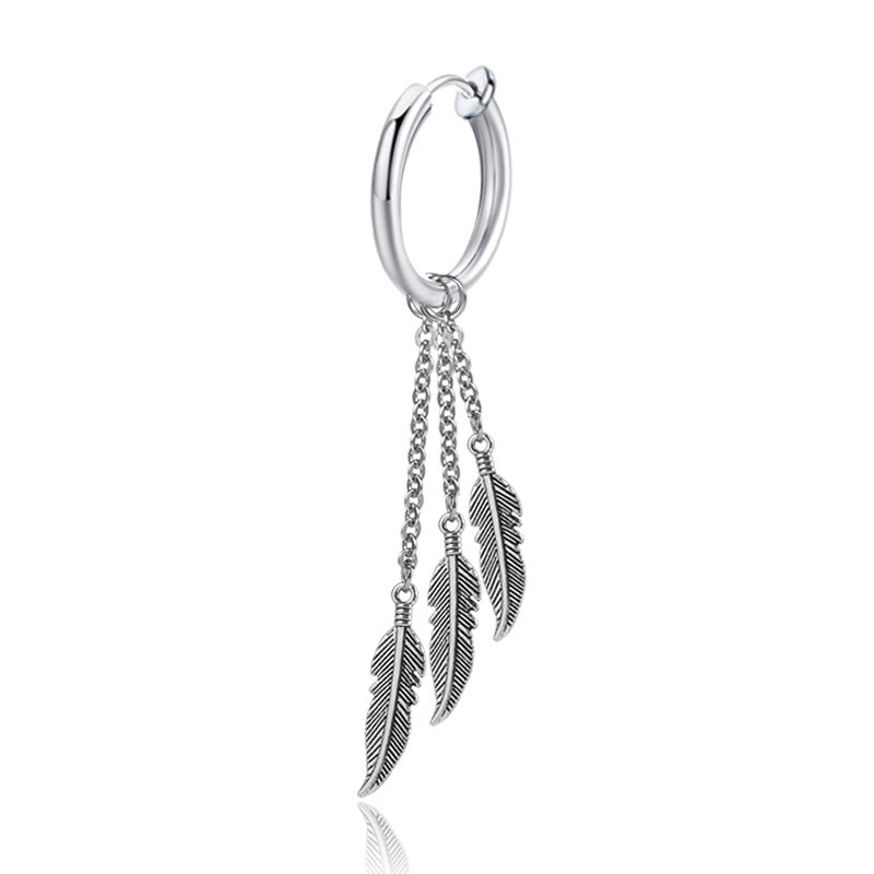 Men's Korean Style Tassel Chain Hipster Ear Earrings