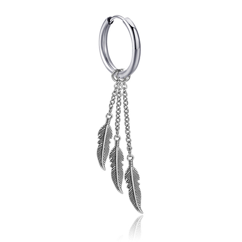 Men's Korean Style Tassel Chain Hipster Ear Earrings