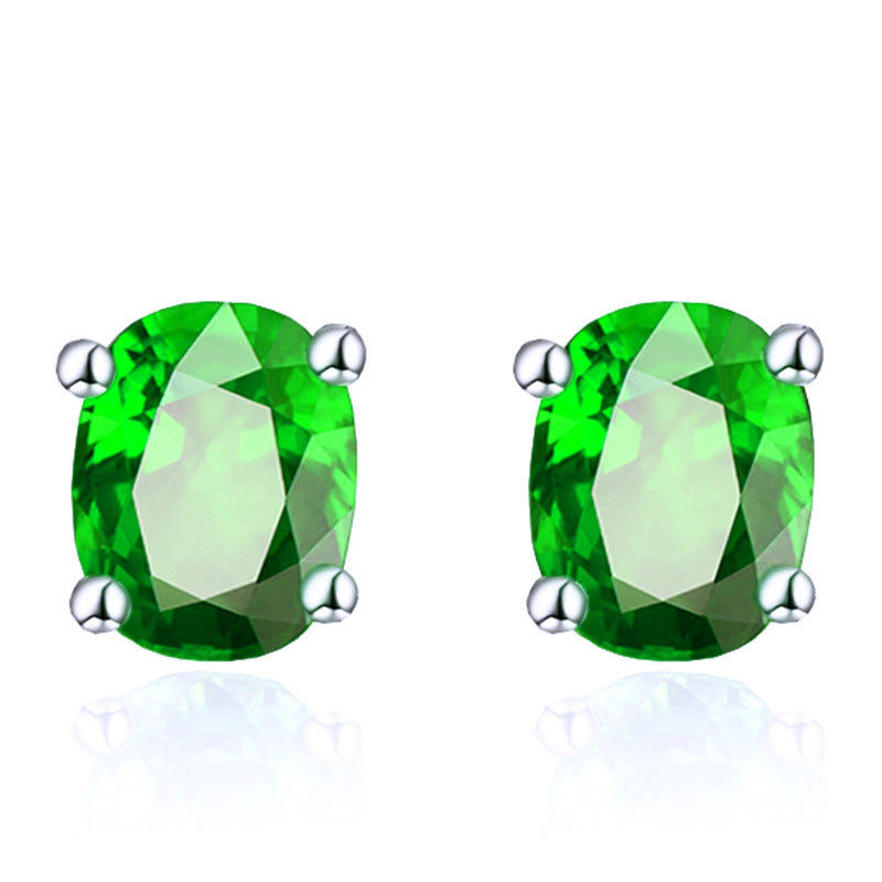 Version Stylish Simple Versatile Temperament Single Diamond Color Ear Line