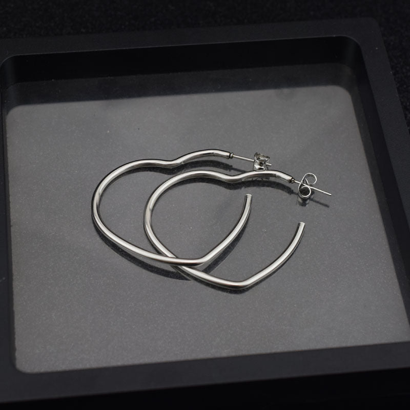 Love Five-star Square Ear Cold Wind Rings