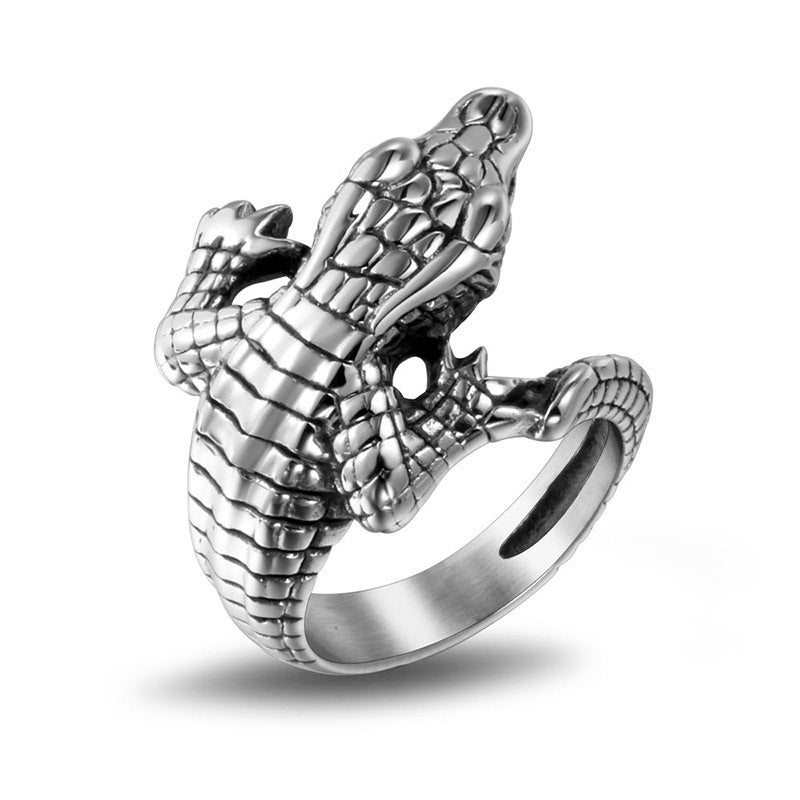 Women's & Men's Retro Crocodile Index Finger Personality Colorfast Bracelets