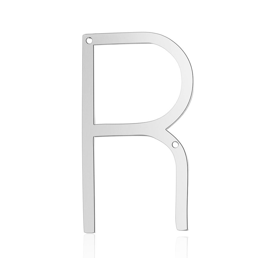Steel Letter Double Hole Laser Cut Pendants