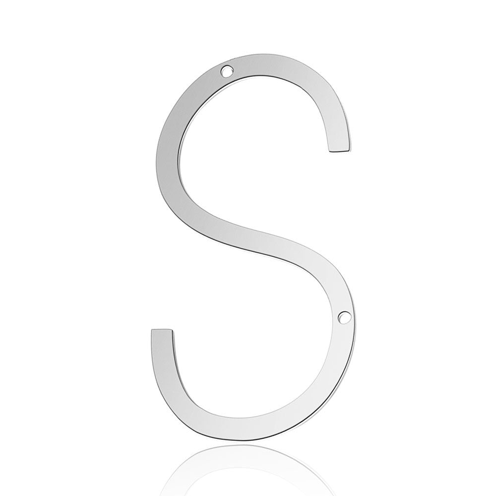 Steel Letter Double Hole Laser Cut Pendants