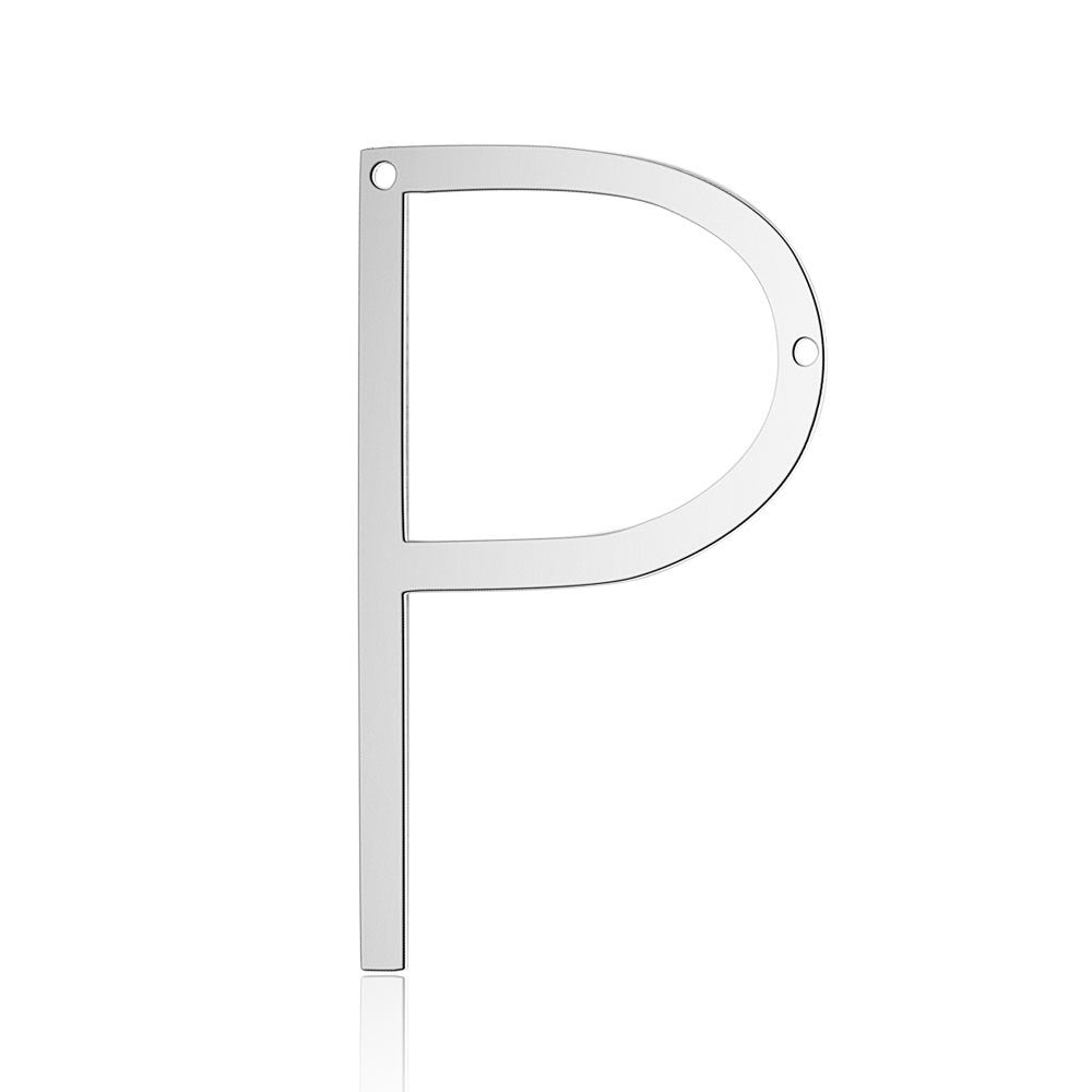 Steel Letter Double Hole Laser Cut Pendants