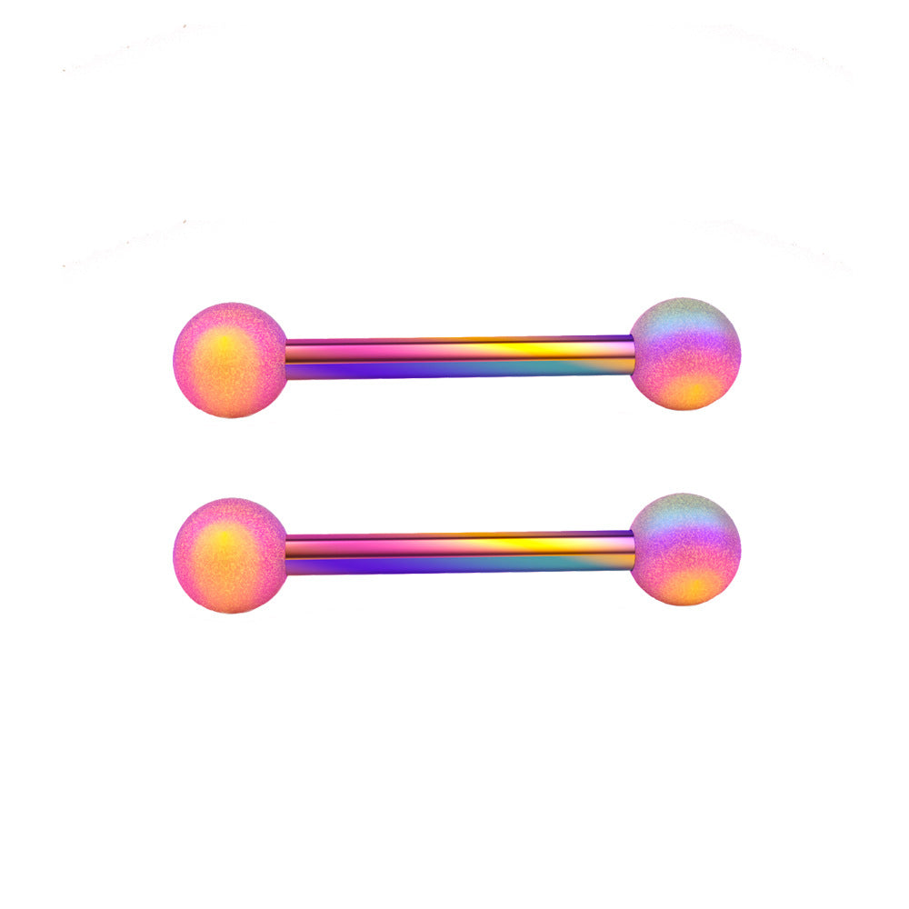 Stainless Steel Adhesive Nail Nipple Piercing Earrings