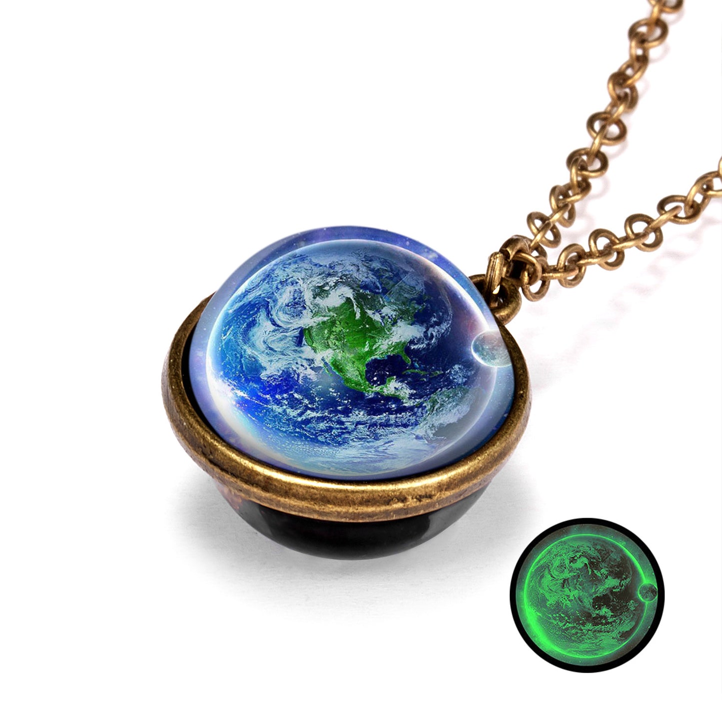Personality Galaxy Nebula Universe Luminous Double-sided Necklaces