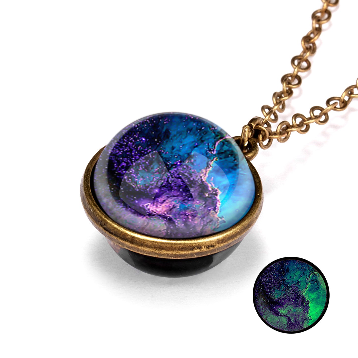 Personality Galaxy Nebula Universe Luminous Double-sided Necklaces