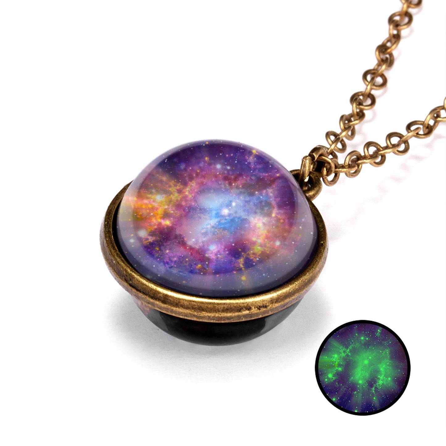 Personality Galaxy Nebula Universe Luminous Double-sided Necklaces