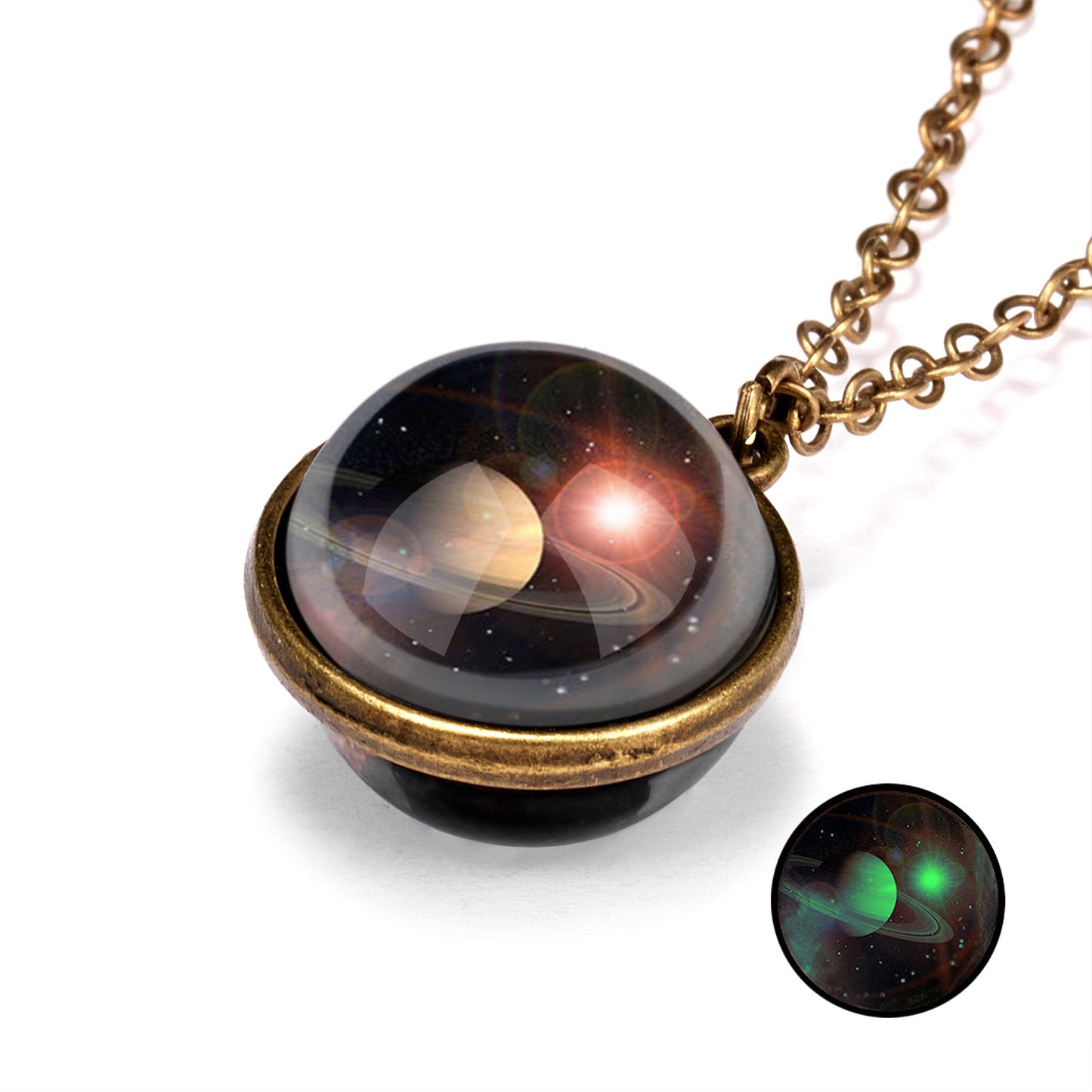 Personality Galaxy Nebula Universe Luminous Double-sided Necklaces