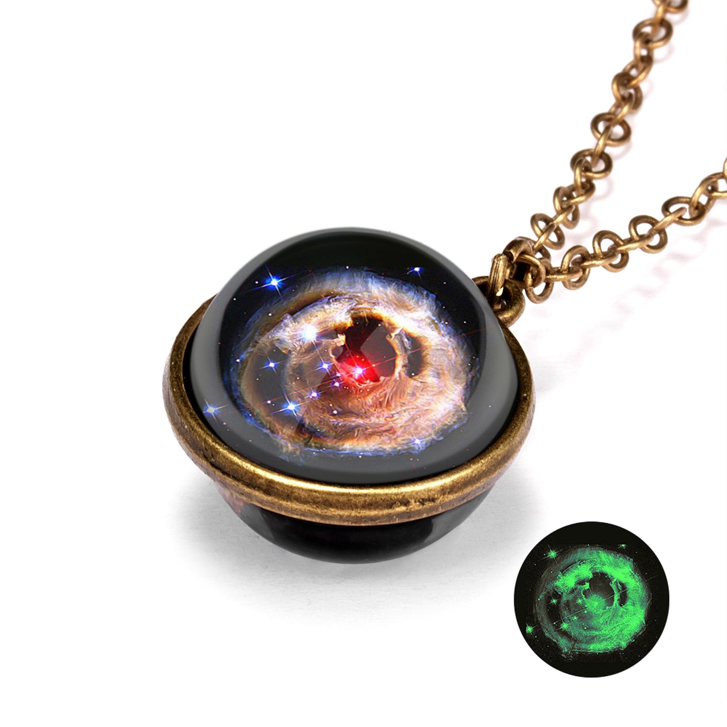 Personality Galaxy Nebula Universe Luminous Double-sided Necklaces
