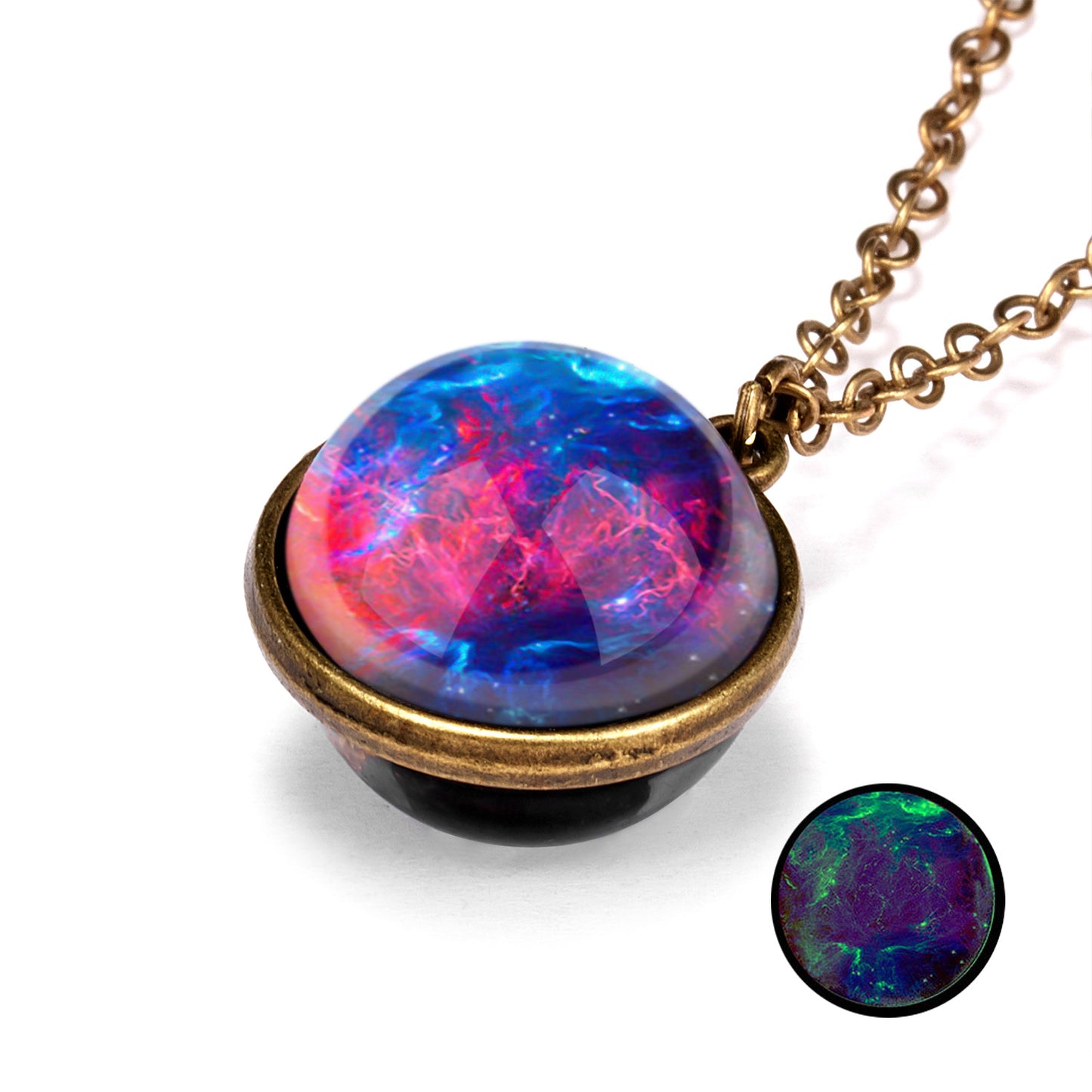 Personality Galaxy Nebula Universe Luminous Double-sided Necklaces