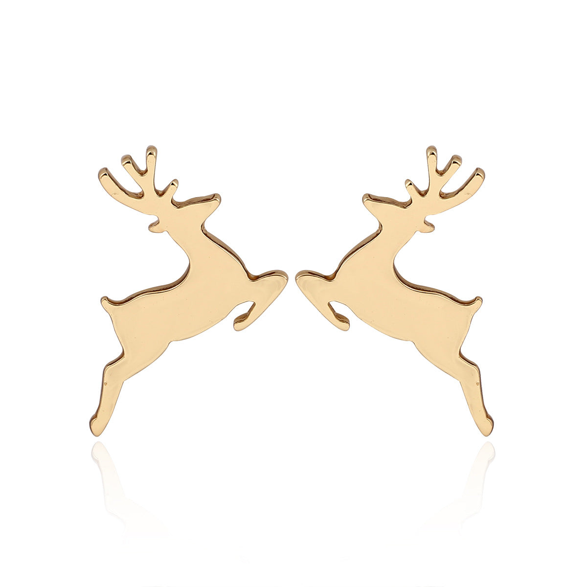 Fashion Simple Stainless Steel Christmas Tree Earrings