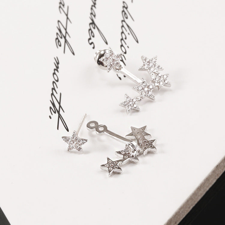 Women's Korean Sier Needle Fashion Ear Rings