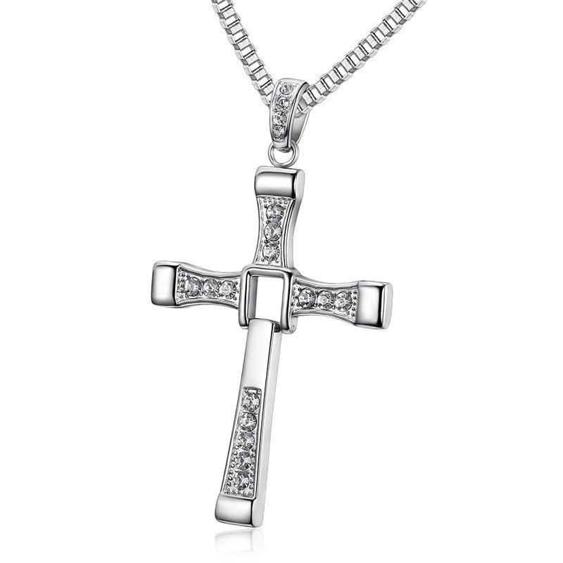 Men's Classic Ornament Speed Passion Cross Domineering Necklaces