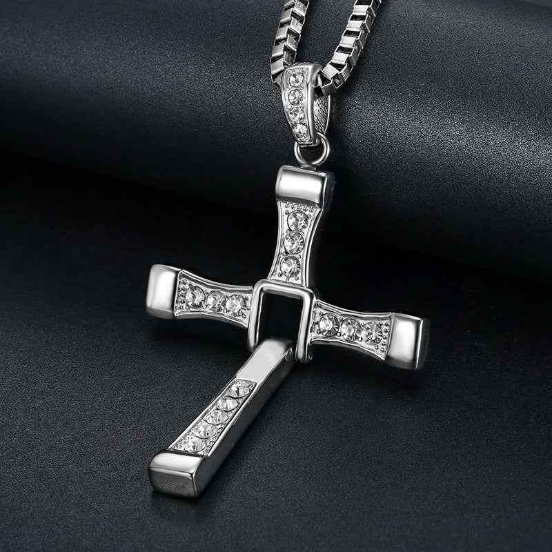 Men's Classic Ornament Speed Passion Cross Domineering Necklaces