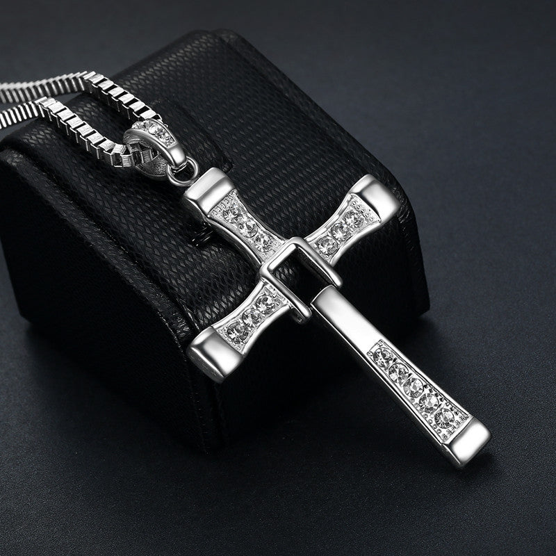 Men's Classic Ornament Speed Passion Cross Domineering Necklaces