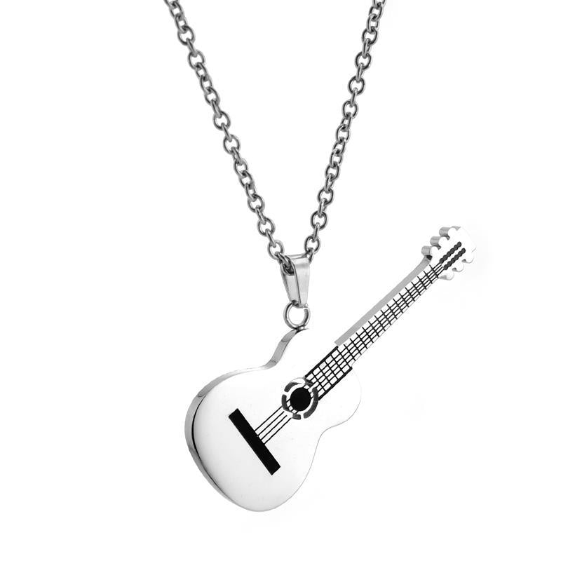 Musical Instrument Guitar Male Hip Hop Boys Necklaces