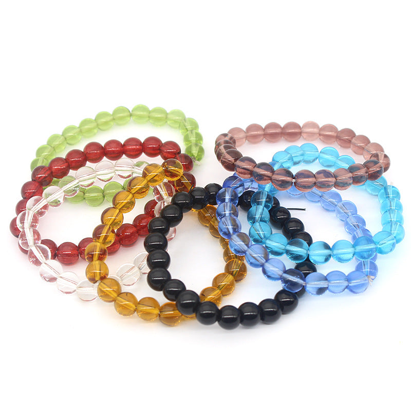 Yuan Shop Transparent Glass Beads Imitation Bracelet
