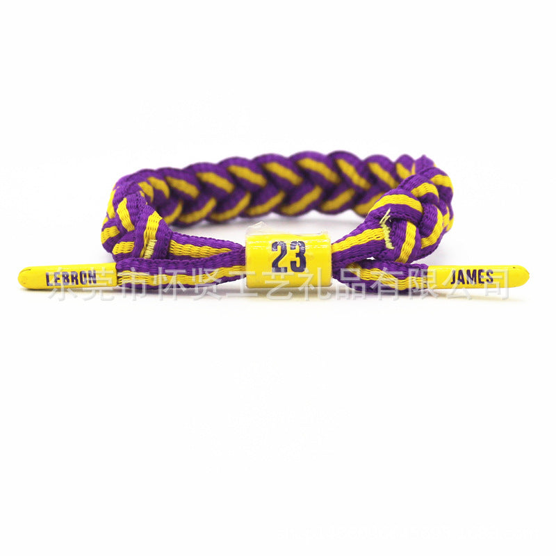 Star Shoelace Braided James Curry Kobe Durant Bracelets