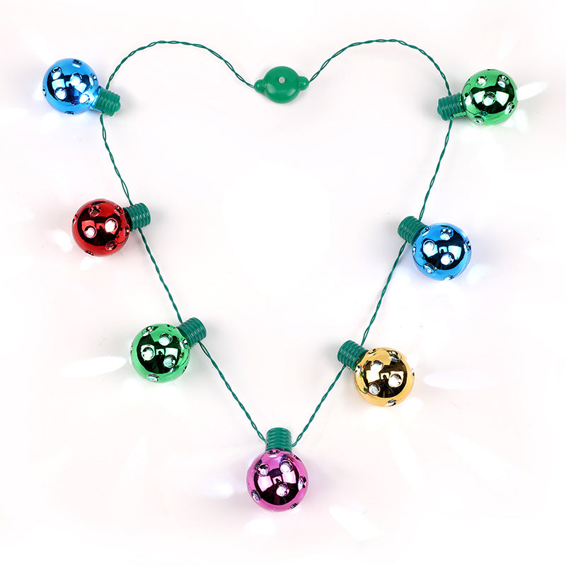 Colorful Bell Lighting Chain Flash Toy Necklaces