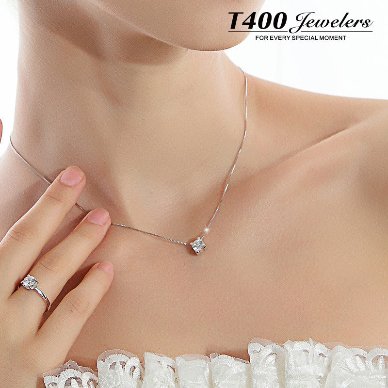 Women's Inlaid Zircon Short Clavicle Fashion Crystal Pendants