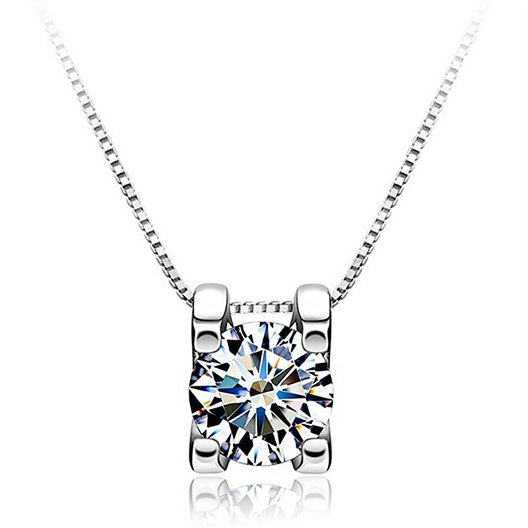 Women's Inlaid Zircon Short Clavicle Fashion Crystal Pendants