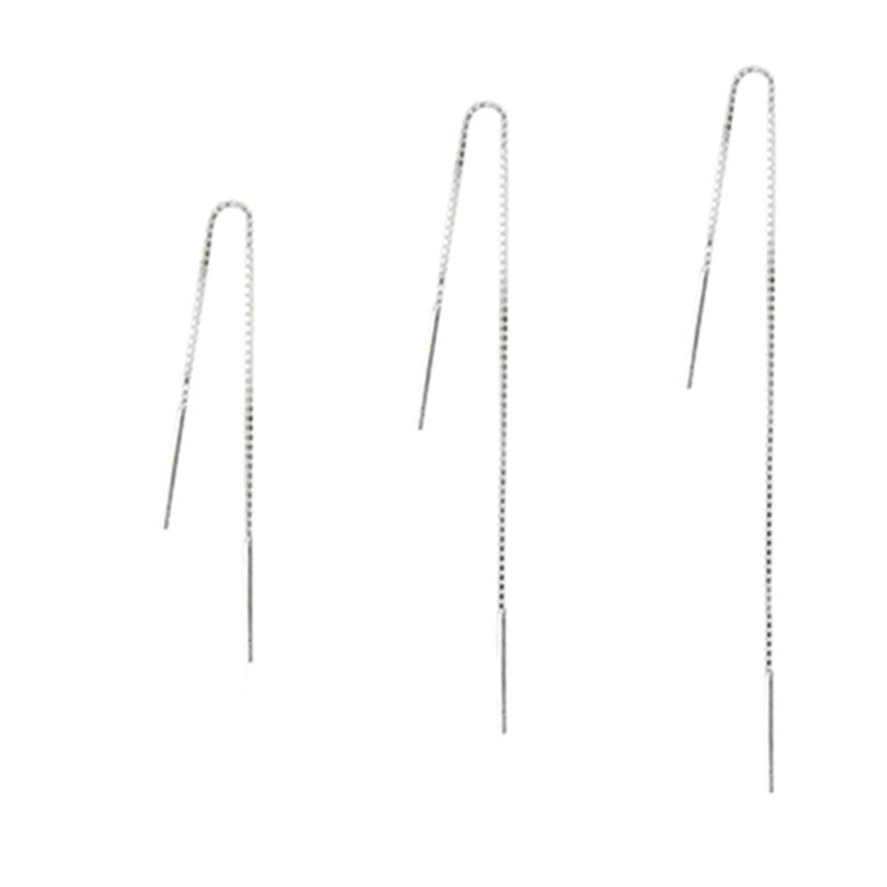 Long Double Needle Female Simple Tassel Version Rings