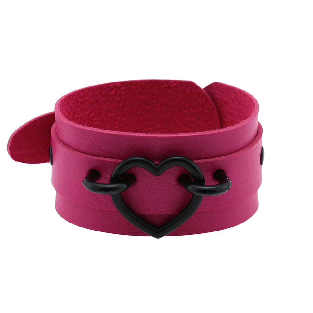 Hip Hop Street Shot Love Heart Wrist Bracelet