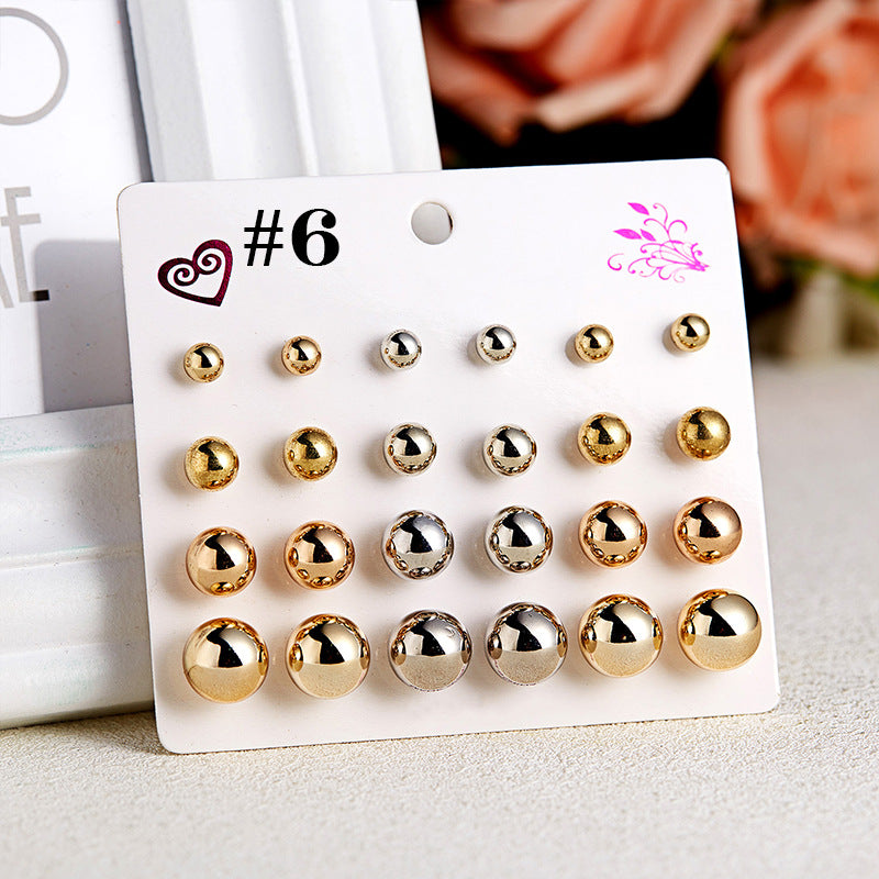 Korean Style Fashion Earings Set Pairs Earrings