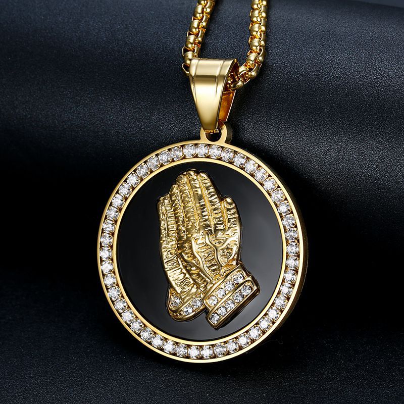 Hip Hop Ear Accessories Titanium Steel Gold Pendants