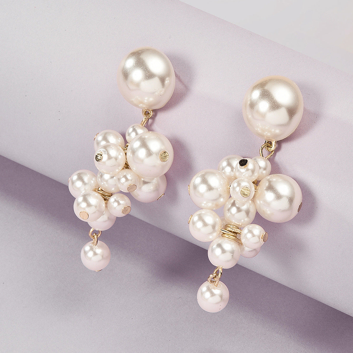 Korean Style Fashion Imitation Pearl Grape Earrings