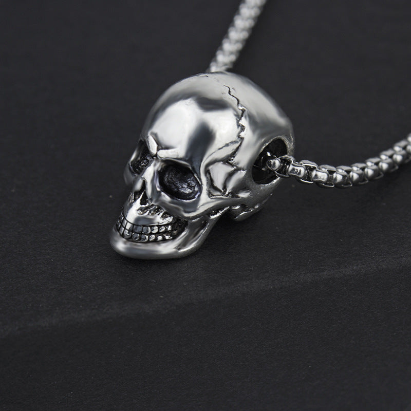 Men's Ornament Fashion Titanium Steel Skull Hip Necklaces