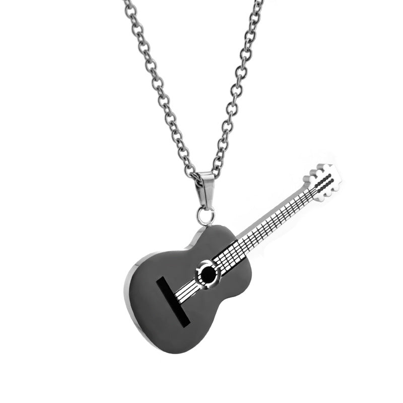 Musical Instrument Guitar Male Hip Hop Boys Necklaces