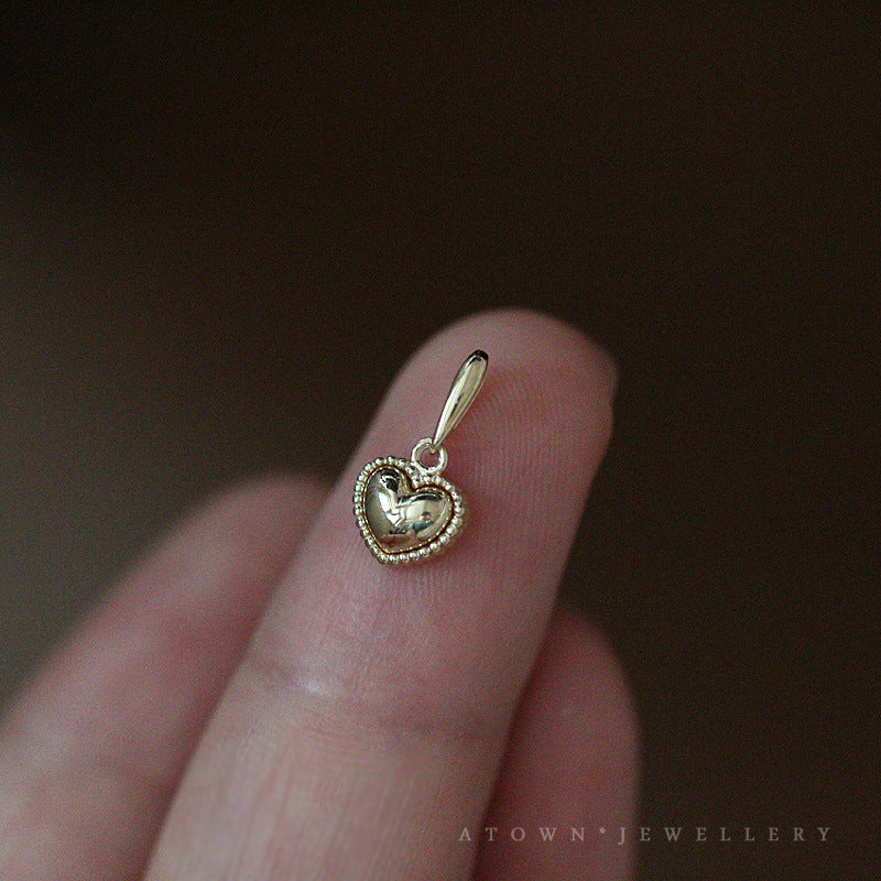 Gold-plated Female With Hearts Cute Temperament Pendants