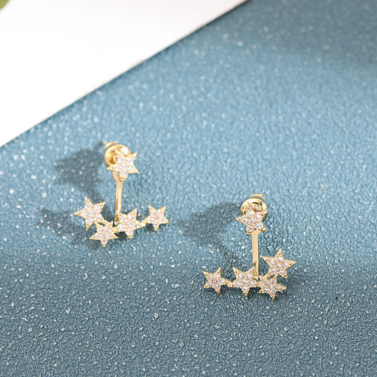 Women's Korean Sier Needle Fashion Ear Rings