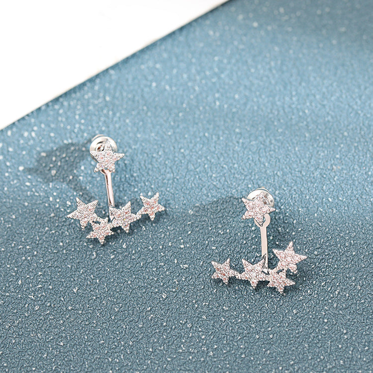 Women's Korean Sier Needle Fashion Ear Rings