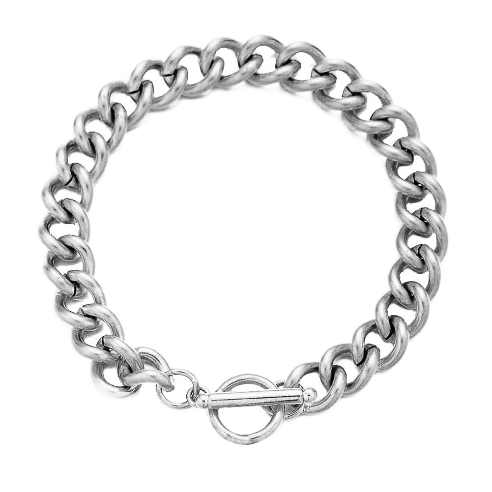Stainless Steel Twist Simple Buckle Gold-plated Unisex Bracelet