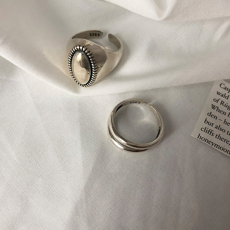 Style Sier Open Index Finger Female Ring