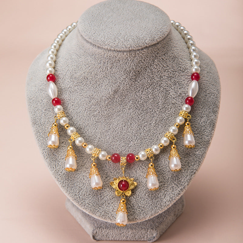 Ancient Style Han Chinese Clothing For Fairy National Costume Necklace