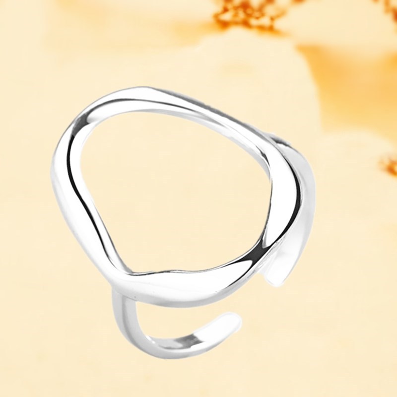 Irregular Female Minimalist Creative Temperament Geometric Fashion Open-end Rings