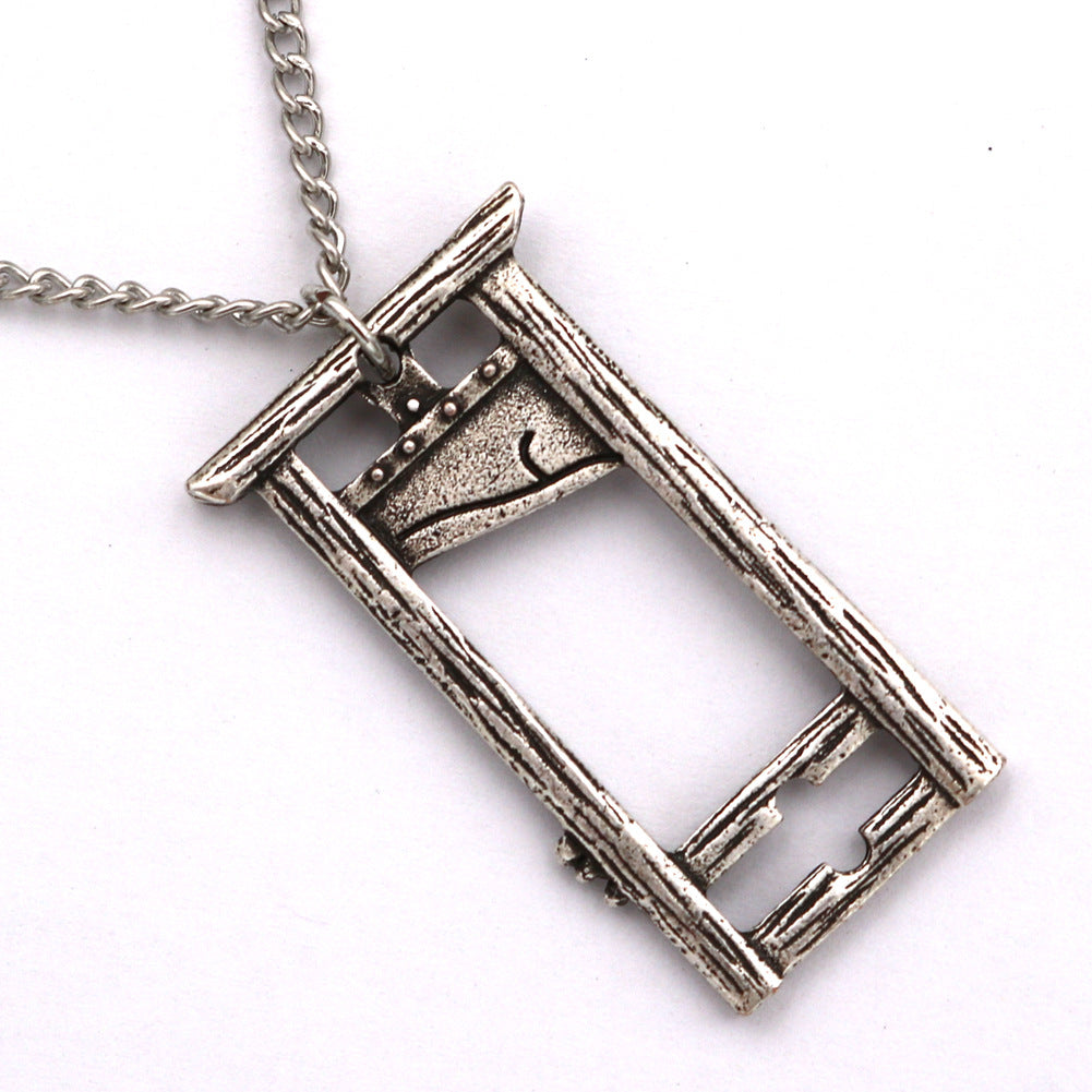 Guillotine Switch Blade Gothic Rock Beheaded Axe Necklaces